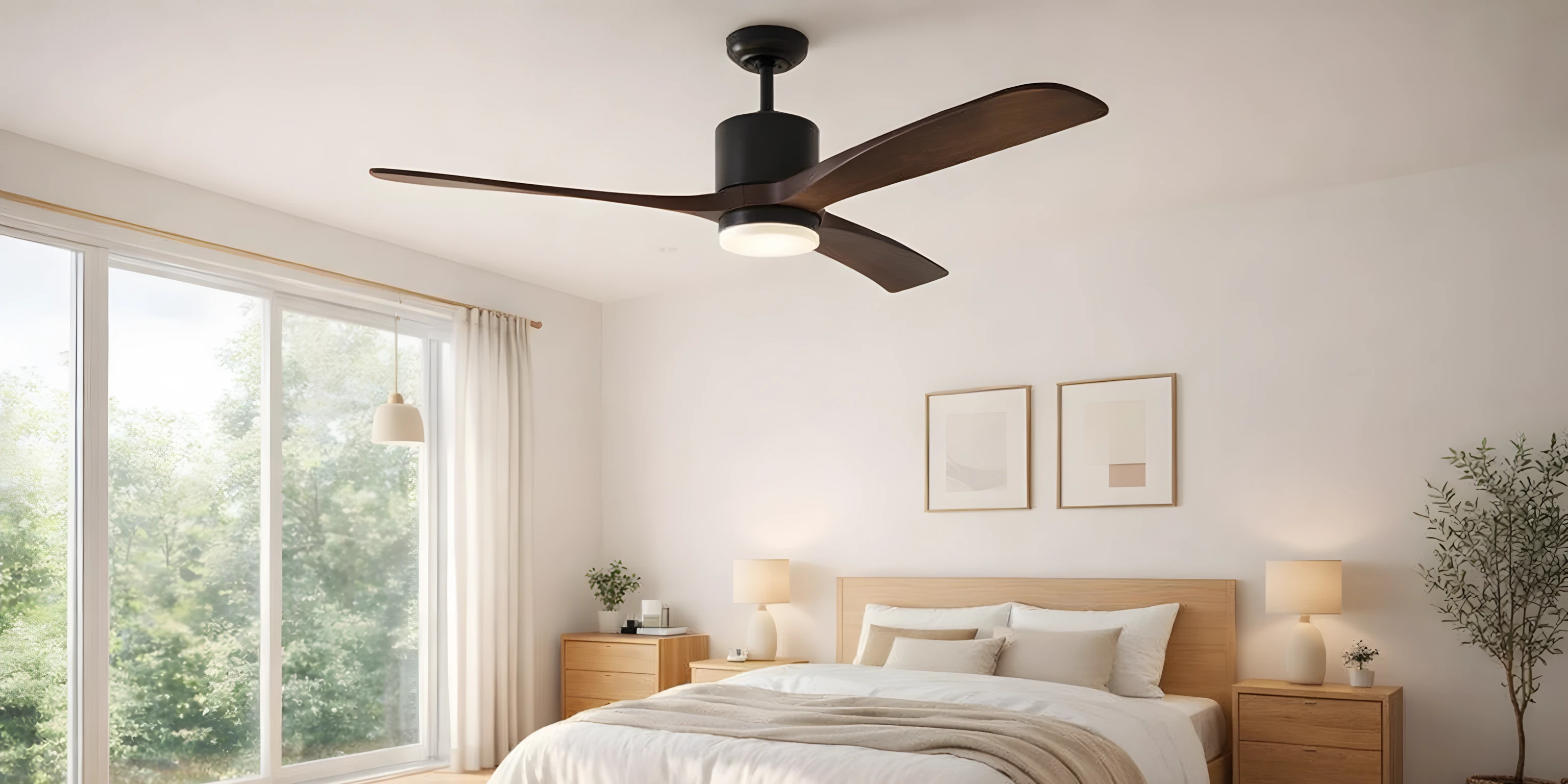 Modern interior with Orae ceiling fan