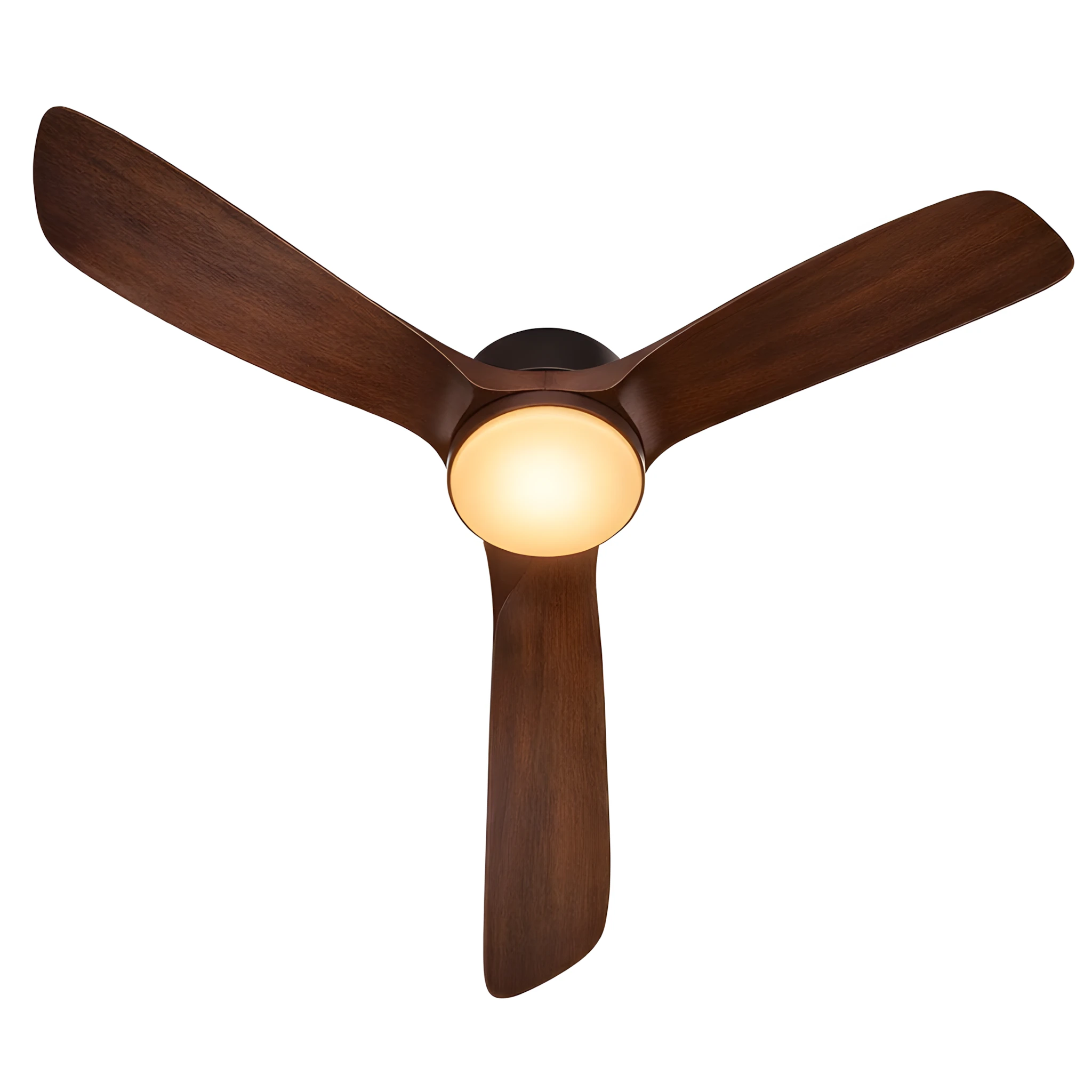 Natural Brown Wood with Light ceiling fan product view